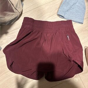 Lululemon Maroon Shorts